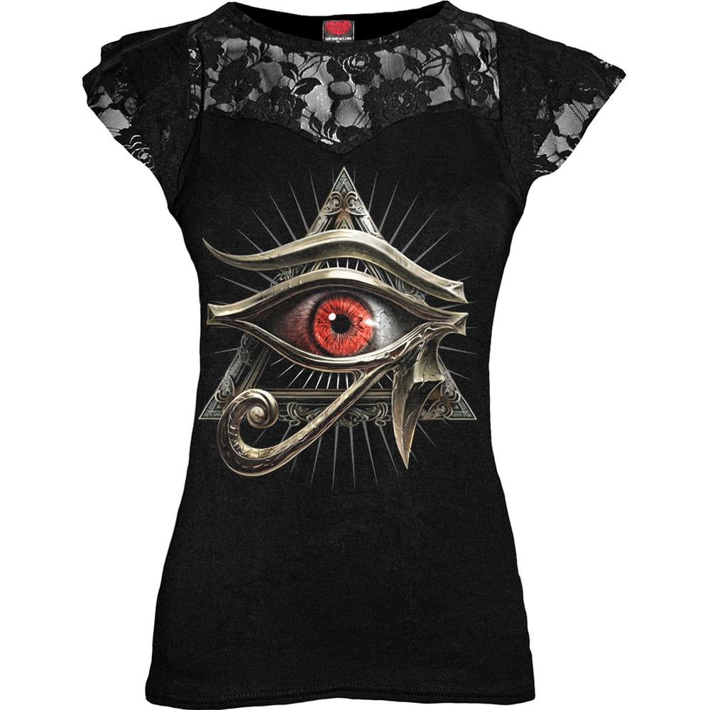 Spiral - Evil Eye Top - Zwart